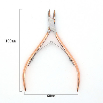Cuticule pentru unghii Foarfece din oțel inoxidabil Manichiură Clipă colorată Dispozitiv pentru îndepărtarea pielii moarte Pedichiură Clește pentru ciocul de vultur