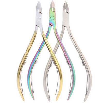 Îndepărtează Cuticule Unghii Foarfece Profesional Push Oțel Cuticule Tăiate Cuticule Clip Zinger Manichiură Foarfece pentru Picior Nails Art