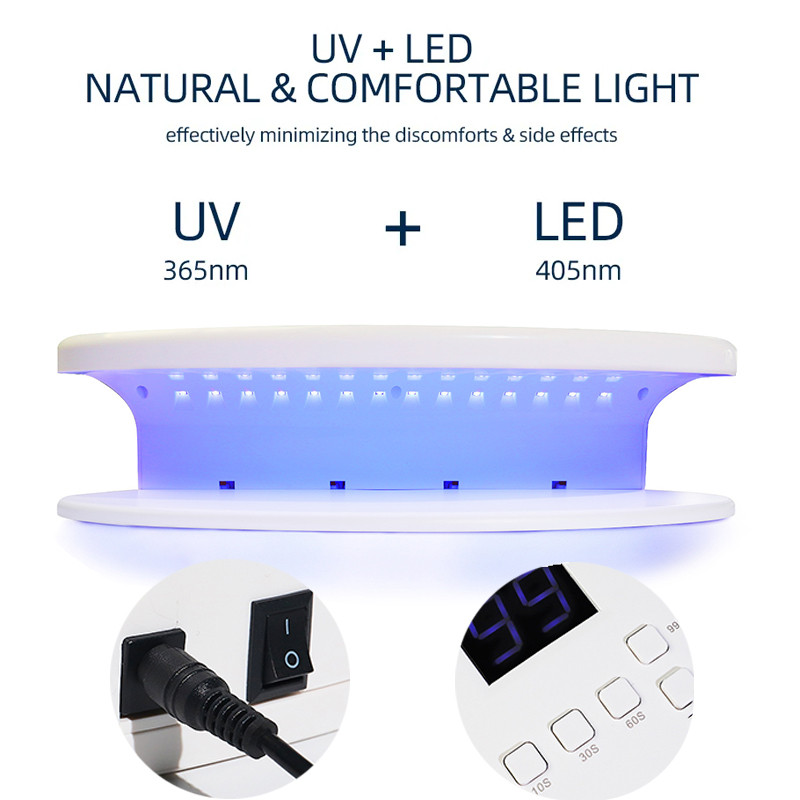 96 LED-es, nagy teljesítményű UV LED-es körömszárító LCD-képernyő, intelligens érzékelős körömlámpa időzítővel, Large Space Pro kikeményítő minden gél 2023 új