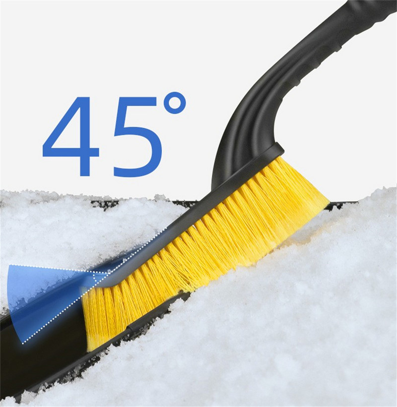 Treeligo Car Snow Scrapper Lopata de curatare a ghetii perie lopata pentru masina Parbriz Geam Zapada Curățare Instrument de răzuit Iarna 2 în 1
