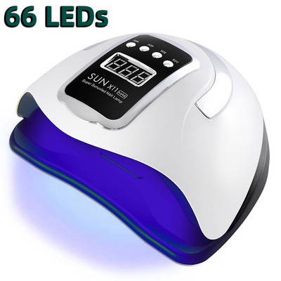 66 lămpi LED UV pentru unghii Lampă de uscare a unghiilor pentru manichiură Lumină UV pentru unghii cu gel cu senzor inteligent Instrumente profesionale pentru salonul de unghii