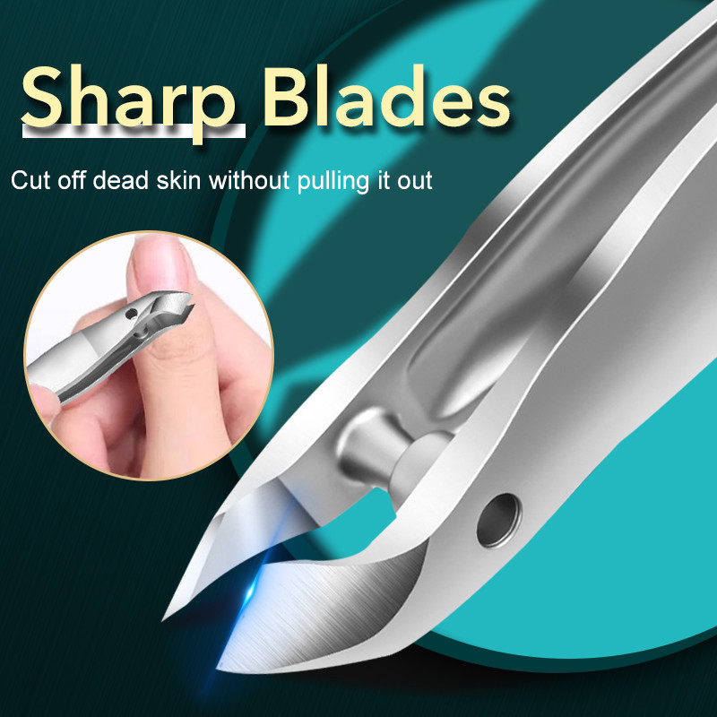 1 bucată tăietoare cu dublă utilizare pentru manichiură cuticule foarfece pensete pentru unghii trimmer pentru degetele degetelor de la picioare piele moartă instrumente pentru îndepărtarea unghiilor