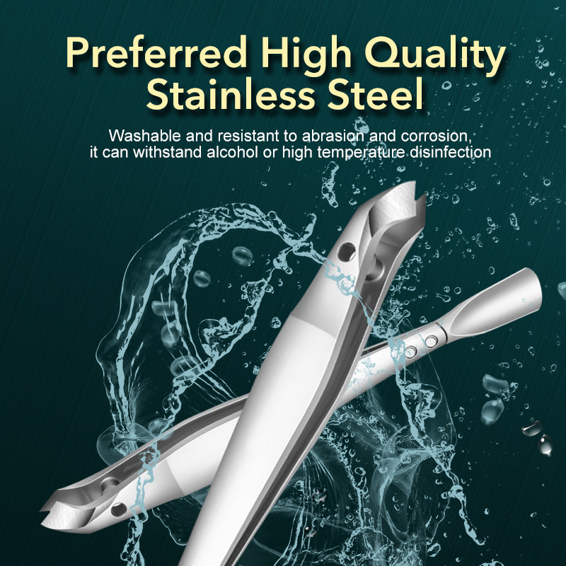 1 bucată tăietoare cu dublă utilizare pentru manichiură cuticule foarfece pensete pentru unghii trimmer pentru degetele degetelor de la picioare piele moartă instrumente pentru îndepărtarea unghiilor