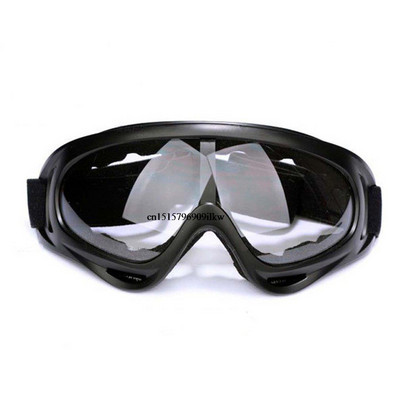 Ochelari de schi UV400 Imitație Splash Călărie Sport în aer liber Ochi Ochi X400 Ochelari de protecție împotriva vântului Nisip Anti-aburire Cadru negru pentru bărbați