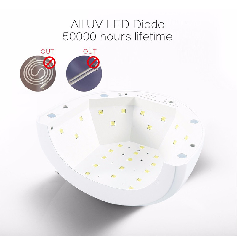 SUNUV SUNone 48W Lampă UV Uscător de unghii cu gel Lumină UV LED pentru mașină de unghii Lampă de întărire a unghiilor pentru lac cu gel Instrumente pentru arta unghiilor