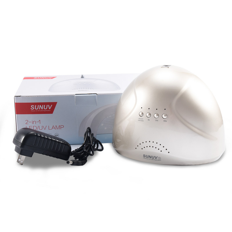 SUNUV SUNone 48W Lampă UV Uscător de unghii cu gel Lumină UV LED pentru mașină de unghii Lampă de întărire a unghiilor pentru lac cu gel Instrumente pentru arta unghiilor