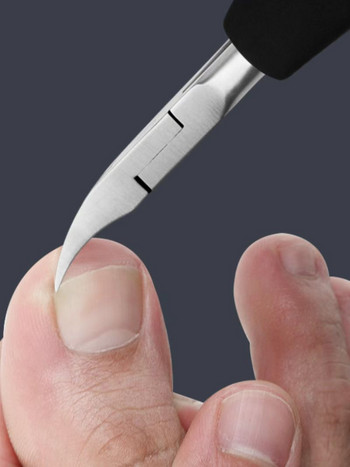2PCS Нокът на крака от неръждаема стомана Враснал ноктопластика Ножица за кутикула Машинка за подстригване Ножица за ръбове Ножица за маникюр на мъртва кожа