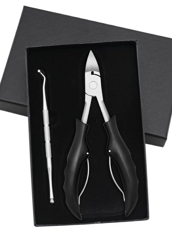 2 bucăți din oțel inoxidabil pentru unghii de la picioare pentru unghii încarnate, tăietor pentru cuticulă, tăietor de margini, foarfecă de manichiură pentru piele moartă