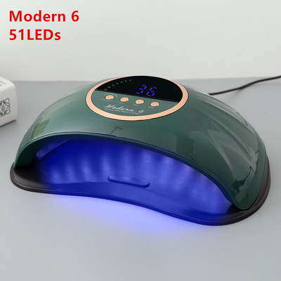 Lampă cu LED pentru uscător de unghii, modernă, 6 280W, lampă UV pentru întărirea tuturor lacurilor de unghii cu gel cu senzor de mișcare, manichiură, pedichiură, instrument de salon