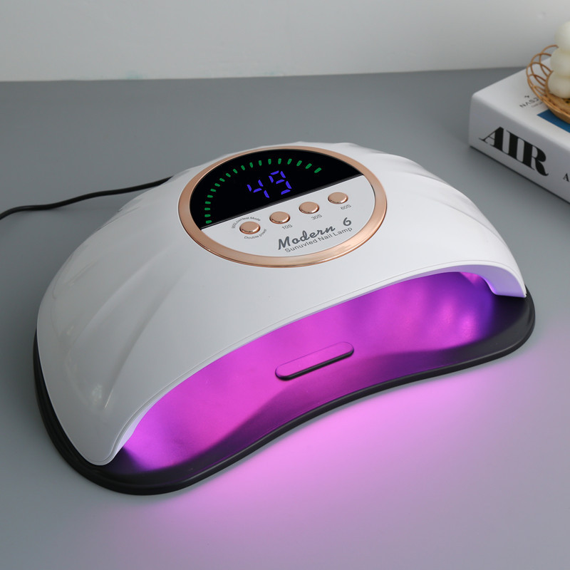 Lampă cu LED pentru uscător de unghii, modernă, 6 280W, lampă UV pentru întărirea tuturor lacurilor de unghii cu gel cu senzor de mișcare, manichiură, pedichiură, instrument de salon