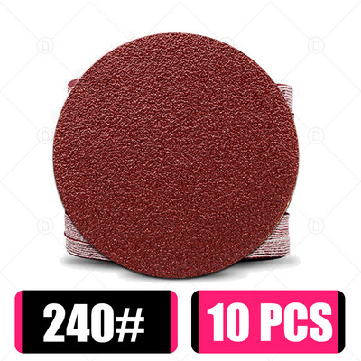 10 buc. Disc șlefuit rotund, metal, lemn, auto, roată de mașină, kit de lustruire, șlefuit, granulație 80-5000, 2-6 inci