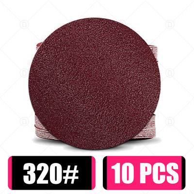 10 buc. Disc șlefuit rotund, metal, lemn, auto, roată de mașină, kit de lustruire, șlefuit, granulație 80-5000, 2-6 inci