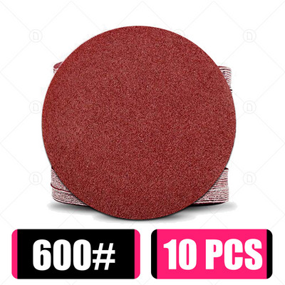 10 buc. Disc șlefuit rotund, metal, lemn, auto, roată de mașină, kit de lustruire, șlefuit, granulație 80-5000, 2-6 inci