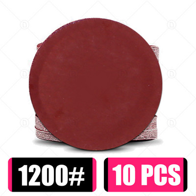 10 buc. Disc șlefuit rotund, metal, lemn, auto, roată de mașină, kit de lustruire, șlefuit, granulație 80-5000, 2-6 inci