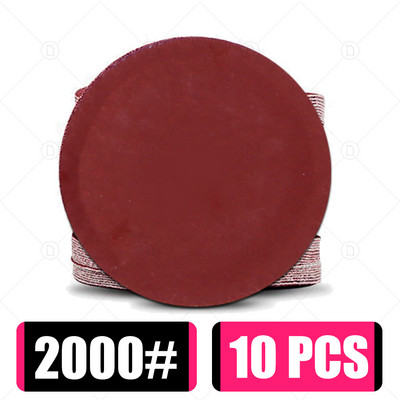 10 buc. Disc șlefuit rotund, metal, lemn, auto, roată de mașină, kit de lustruire, șlefuit, granulație 80-5000, 2-6 inci