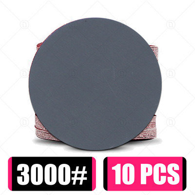 10 buc. Disc șlefuit rotund, metal, lemn, auto, roată de mașină, kit de lustruire, șlefuit, granulație 80-5000, 2-6 inci