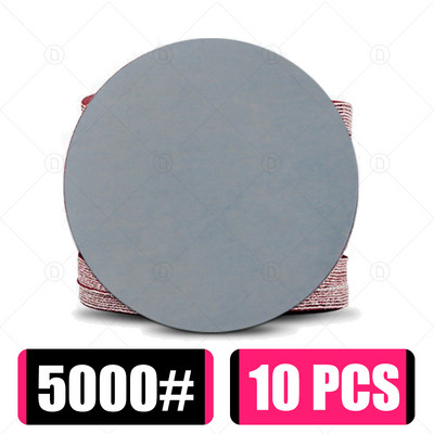 10 buc. Disc șlefuit rotund, metal, lemn, auto, roată de mașină, kit de lustruire, șlefuit, granulație 80-5000, 2-6 inci