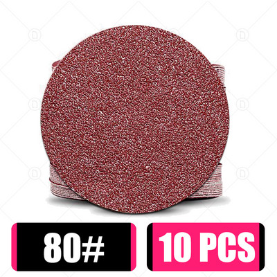 10 buc. Disc șlefuit rotund, metal, lemn, auto, roată de mașină, kit de lustruire, șlefuit, granulație 80-5000, 2-6 inci