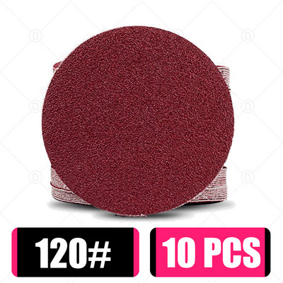 10 buc. Disc șlefuit rotund, metal, lemn, auto, roată de mașină, kit de lustruire, șlefuit, granulație 80-5000, 2-6 inci