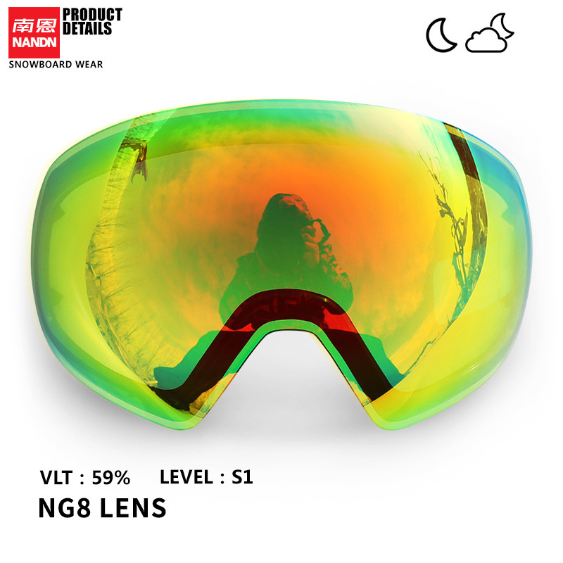 Lentila de schi NANDN cu strat dublu anti-ceata si anti UV400 potrivita pentru NG8