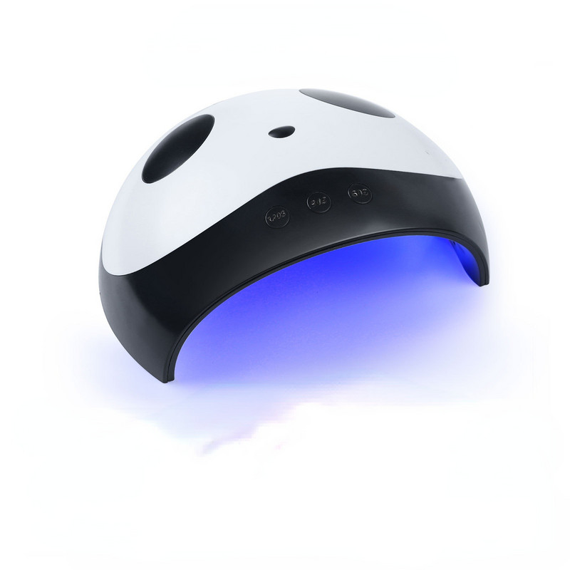Panda Nail Light 36W Mașină de fototerapie cu sursă de lumină dublă Lampă de copt cu lumină pentru unghii Lampă de polimerizare a unghiilor