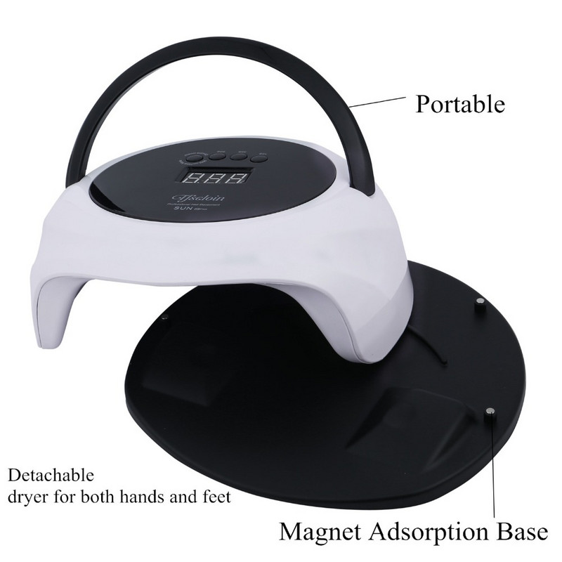 Lampă UV 75W Gel pentru unghii Mașină pentru arta unghiilor Afișaj LCD 36 buc Lampă LED Cea mai bună lampă UV LED pentru uscător de lac de unghii