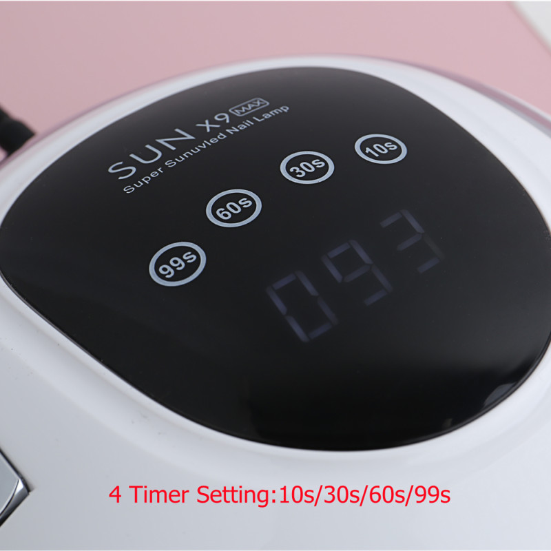 Karštas išpardavimas SUNX9 MAX UV LED lempa nagų džiovintuvui 114W gelinė nagų lempa manikiūrui su Smart Sensor džiovinimo lempa geliniam lakavimui