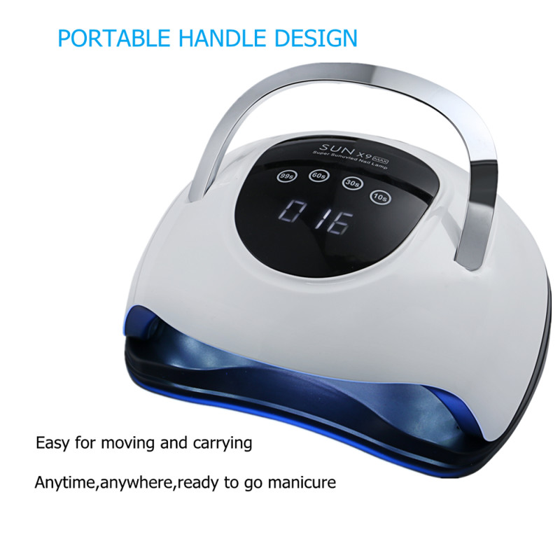 Karštas išpardavimas SUNX9 MAX UV LED lempa nagų džiovintuvui 114W gelinė nagų lempa manikiūrui su Smart Sensor džiovinimo lempa geliniam lakavimui