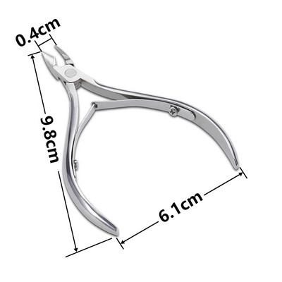 Foarfece pentru cuticulă din oțel inoxidabil Clește pentru tuns Vultur Cioc Manichiură Dispozitiv pentru îndepărtarea pielii moarte Cutter Pensetă Pedichiură Unelte pentru unghii
