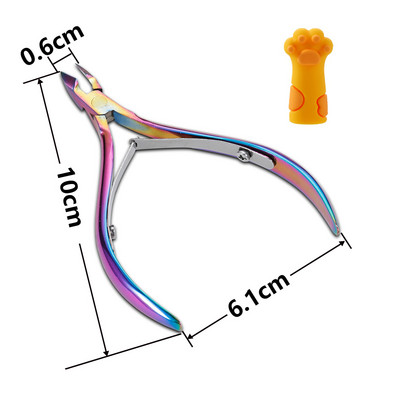 Foarfece pentru cuticulă din oțel inoxidabil Clește pentru tuns Vultur Cioc Manichiură Dispozitiv pentru îndepărtarea pielii moarte Cutter Pensetă Pedichiură Unelte pentru unghii