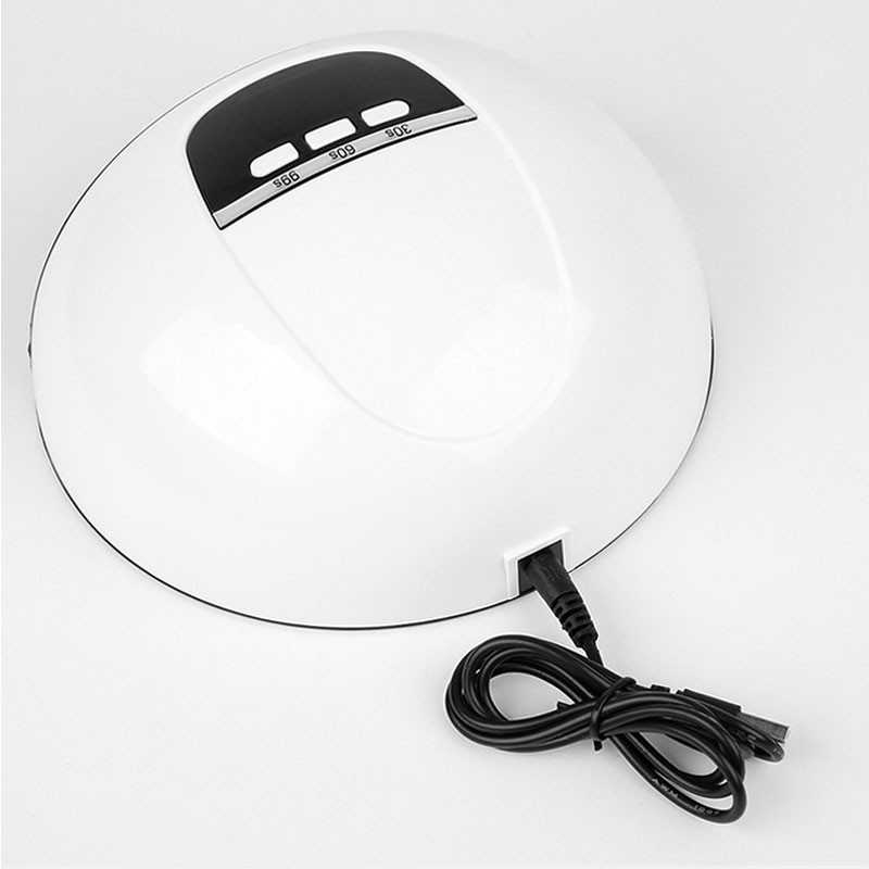 Aparat de fototerapie pentru unghii USB /54W portabil cu 15 margele de lampa Uscator de fixare a unghiilor cu viteze multiple Lampa UV Display LCD pentru unghii cu gel