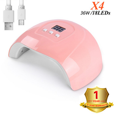 NOUĂ Lampă UV LED Uscător de unghii 36W/54W/60W Lampă de întărire pentru lac cu gel cu senzor de mișcare Afișaj LCD Instrument de manichiură pentru unghii cu uscare rapidă