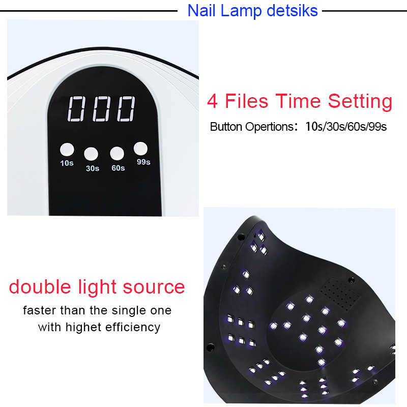 Lampă pentru unghii 84W/54W/36W Lampă cu gel de mare putere 42 LED-uri Lampă UV Uscător de unghii cu întărire rapidă cu cameră mare și temporizator Senzor inteligent instrumente pentru unghii
