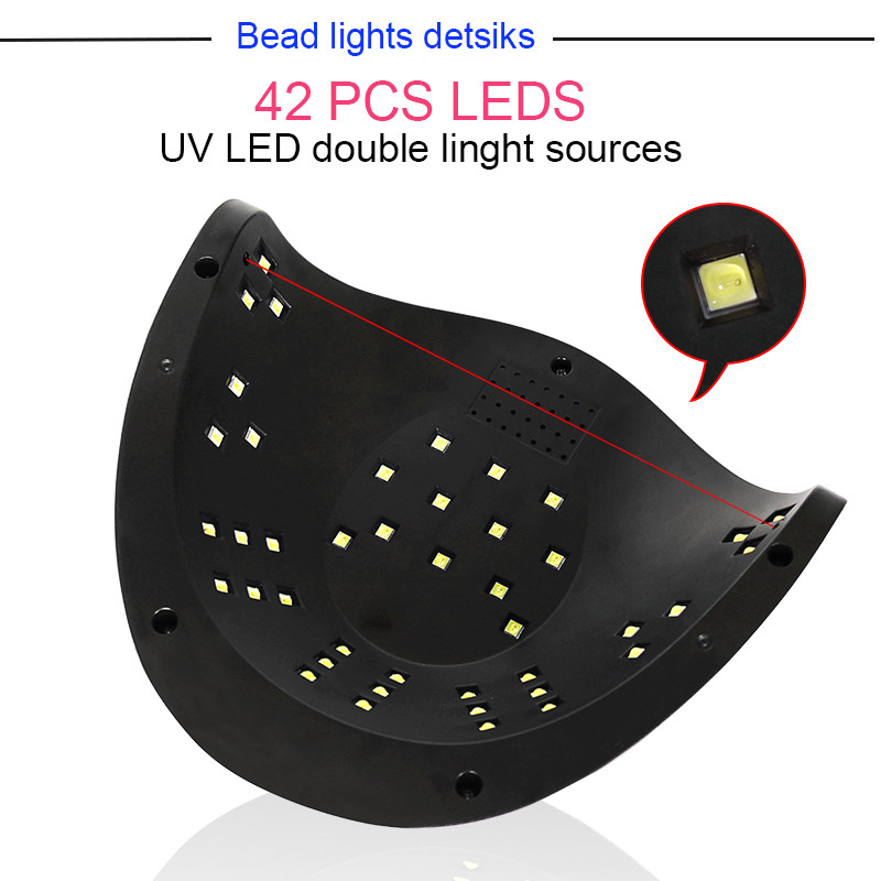 Lampă pentru unghii 84W/54W/36W Lampă cu gel de mare putere 42 LED-uri Lampă UV Uscător de unghii cu întărire rapidă cu cameră mare și temporizator Senzor inteligent instrumente pentru unghii