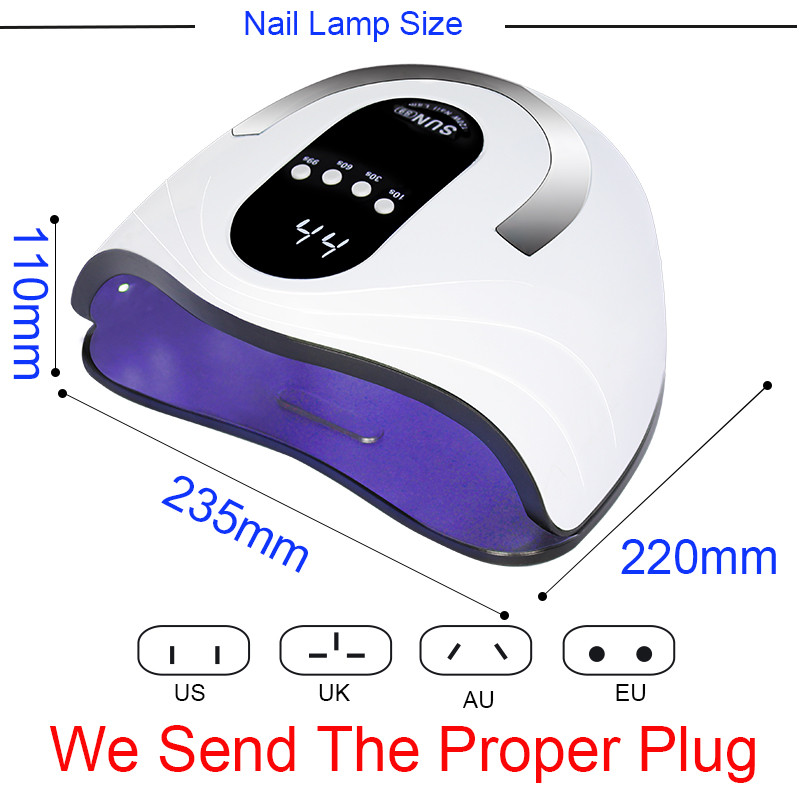 Lampă pentru unghii 84W/54W/36W Lampă cu gel de mare putere 42 LED-uri Lampă UV Uscător de unghii cu întărire rapidă cu cameră mare și temporizator Senzor inteligent instrumente pentru unghii