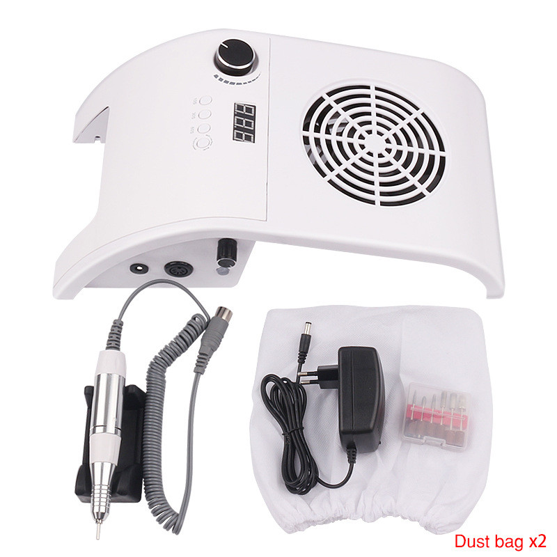 Mașină multifuncțională de manichiură 3 în 1 35000rpm Aspirator puternic și silențios Lampă pentru unghii cu LED UV de 48W Uscă rapid toate lacurile de unghii