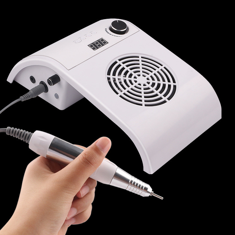 Mașină multifuncțională de manichiură 3 în 1 35000rpm Aspirator puternic și silențios Lampă pentru unghii cu LED UV de 48W Uscă rapid toate lacurile de unghii