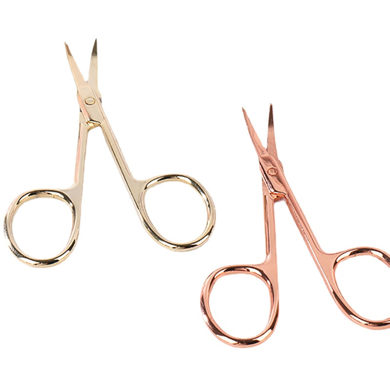 Dispozitiv de tăiat unghii Trimmer de sprâncene din oțel inoxidabil Foarfece mici Manichiură profesională Cusut unghii Instrumente pentru pedichiură ulei de cuticule