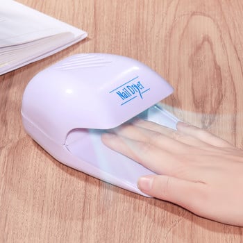 CNHIDS Mini Nail Art Air Dryer Nail Polish Drying Machine Φορητό ανεμιστήρα μπαταρίας Nail Art Tools Μανικιούρ Εξοπλισμός γρήγορου στεγνώματος