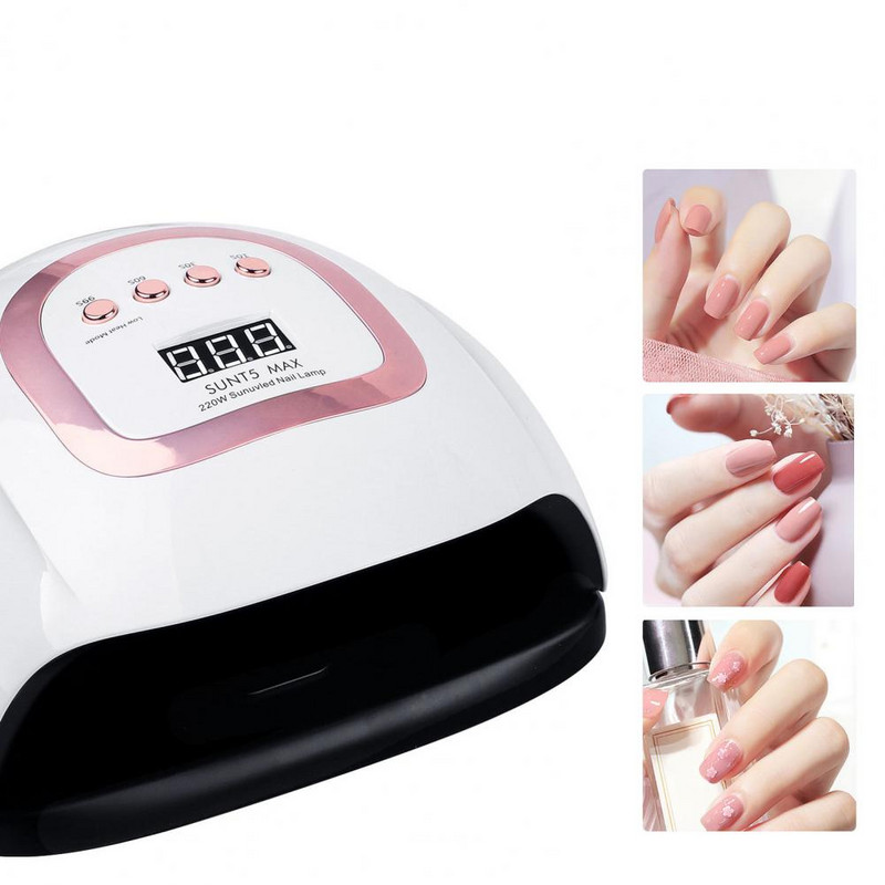 Mini hordozható körömszárító LED UV körömlámpa 220 W Gyorsan száradó Nail Art Tool köröm kellékek profiknak Lampara Led Para Uñas