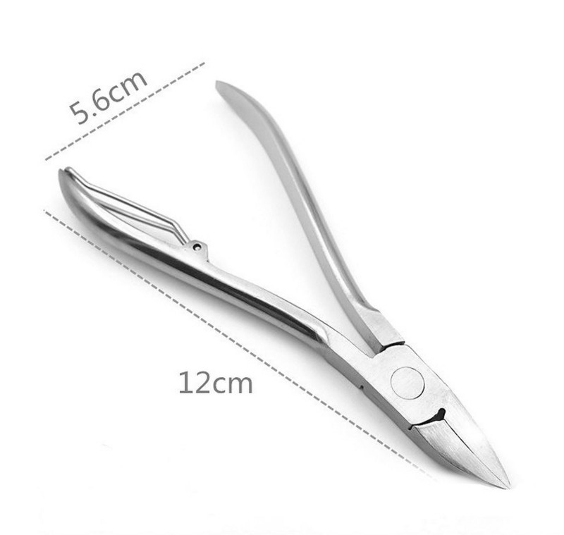 Clește pentru nas de vultur din oțel inoxidabil pentru unghii cu incrustație pentru unghii Clipă mare pentru unghii foarfece pentru piele moartă clește de frumusețe