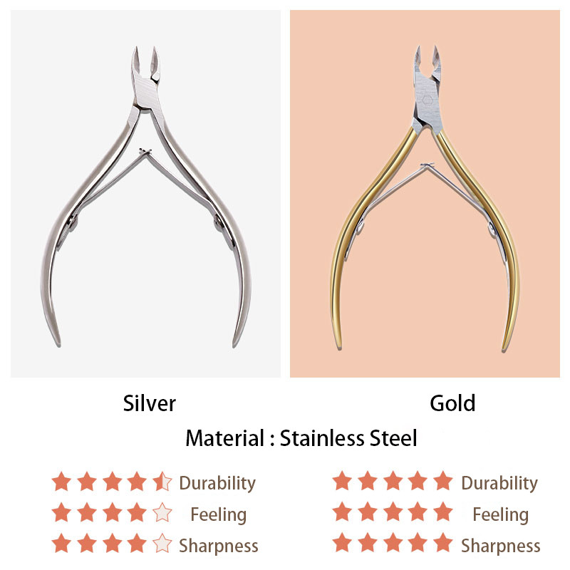Kutikula fogók Köröm Groove Speciális Olló Manikűr Clippers Nail Art Dead Skin Remover Rozsdamentes acél Vágók Pedikűr eszköz