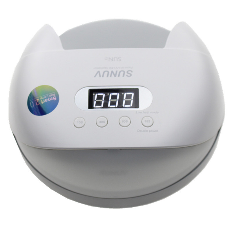 SUN7 48W UV LED maitinimo saugojimo nagų lempa Dvigubo šviesos šaltinio nagų džiovintuvas su išmaniąja laikmačio atmintimi ir jutikliu su baterija