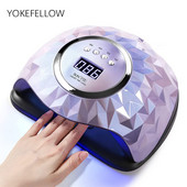 Lampă UV de uscare a unghiilor cu 60 LED pentru uscare rapidă cu gel pentru oje Lampă LED pentru unghii Uscător de unghii cu senzor inteligent în 4 moduri pentru întărirea tuturor tipurilor de gel de unghii