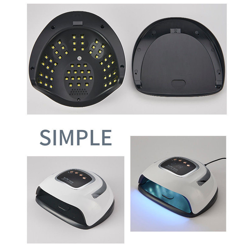Nauja SUN T6 MAX UV nagų lempa 57 LED džiovinimo lempos, skirtos kietinti visus UV gelinio lako nagų lakus su judesio jutimo orkaitės manikiūro priemone