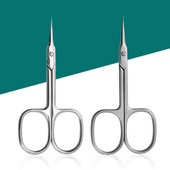 Zakrivljeni vrh od nehrđajućeg čelika Tanka oštrica Škare za zanoktice Škare za nokte Trimer Sredstvo za uklanjanje mrtve kože Alati za manikuru I za obrve