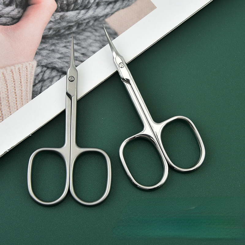 Zakrivljeni vrh od nehrđajućeg čelika Tanka oštrica Škare za zanoktice Škare za nokte Trimer Sredstvo za uklanjanje mrtve kože Alati za manikuru I za obrve