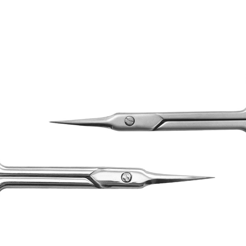 Zakrivljeni vrh od nehrđajućeg čelika Tanka oštrica Škare za zanoktice Škare za nokte Trimer Sredstvo za uklanjanje mrtve kože Alati za manikuru I za obrve