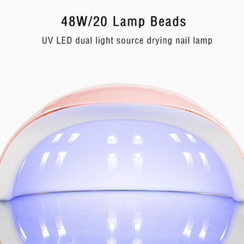 Μηχάνημα στεγνωτηρίου νυχιών 40W Λάμπα UV LED Φορητό καλώδιο USB Οικιακή χρήση Λάμπα στεγνώματος για νύχια Ημιμόνιμη λάμπα βερνικιού gel Sun Y6