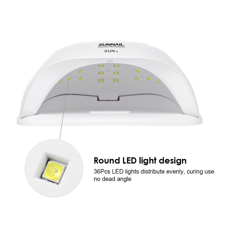54W UV LED Lampă pentru unghii Lumina soarelui profesională Mașină de uscător pentru unghii Unghiile de la picioare Echipament de întărire Instrument pentru arta unghiilor Priza SUA
